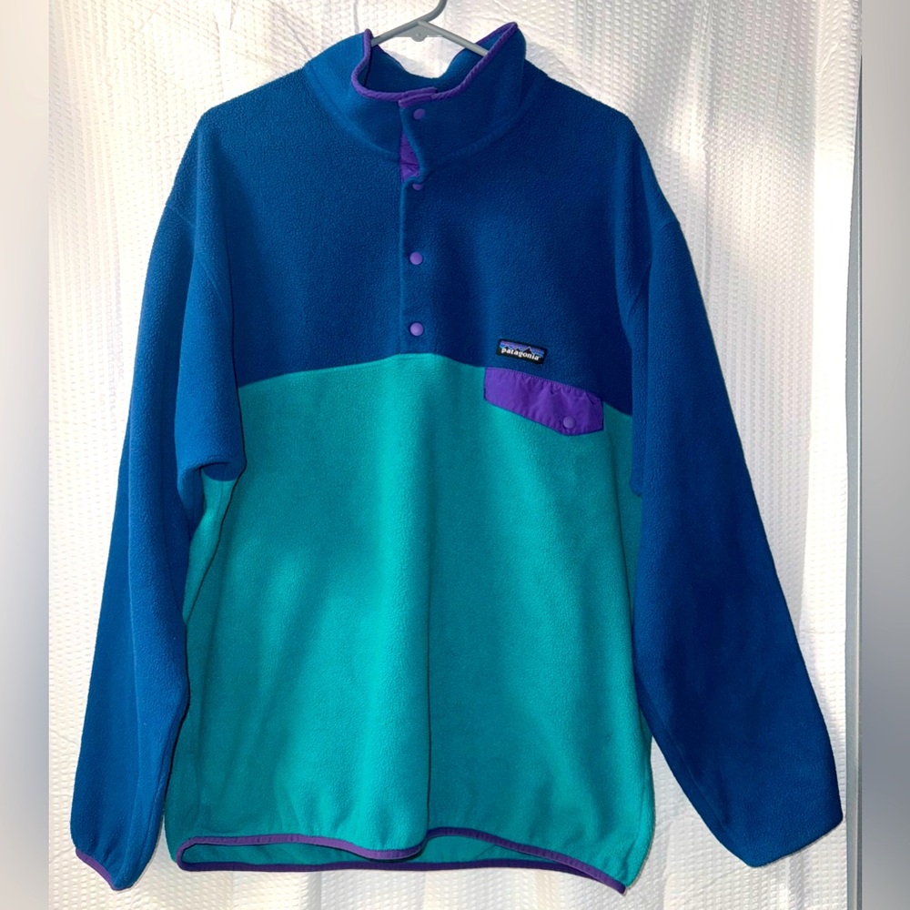 Patagonia Mens Lightweight Synchilla Snap-T Fleece Pullover Sweater Size XL